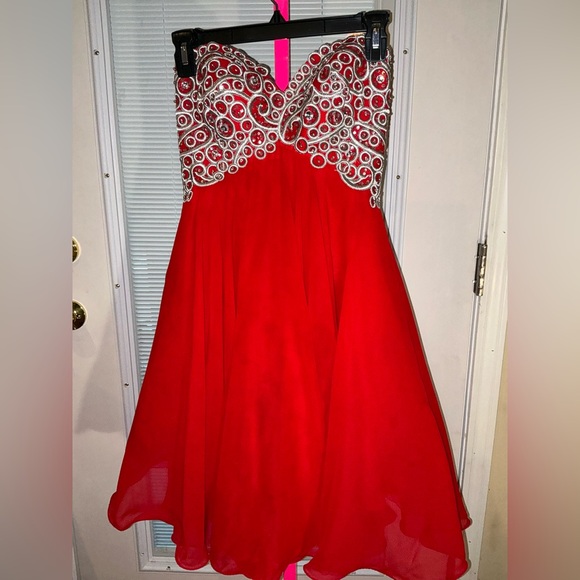 May Queen Mini Prom Dress Size 4 - Picture 5 of 16